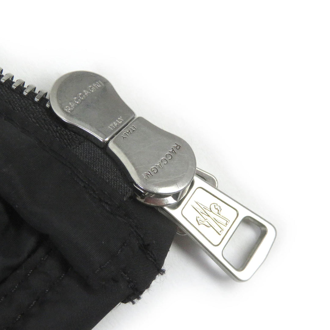 MONCLER Down vest Main: 100% polyamide (nylon), Part: Lamb leather, Filling: 90% down, Filling: 10% feather black MILLAIS GILET mens 3 Used Authentic