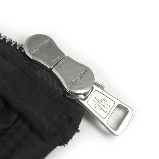 MONCLER Down vest Main: 100% polyamide (nylon), Part: Lamb leather, Filling: 90% down, Filling: 10% feather black MILLAIS GILET mens 3 Used Authentic