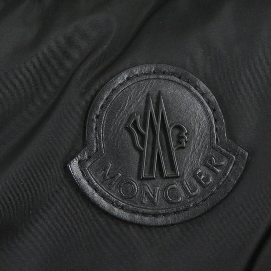 MONCLER Down vest Main: 100% polyamide (nylon), Part: Lamb leather, Filling: 90% down, Filling: 10% feather black MILLAIS GILET mens 3 Used Authentic