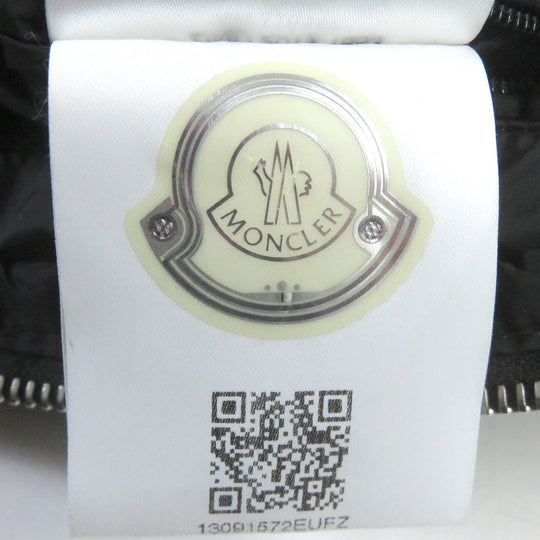 MONCLER Down vest Main: 100% polyamide (nylon), Part: Lamb leather, Filling: 90% down, Filling: 10% feather black MILLAIS GILET mens 3 Used Authentic