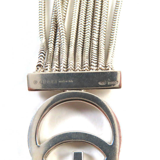GUCCI bracelet Main�FSV925 Silver Women Used Authentic