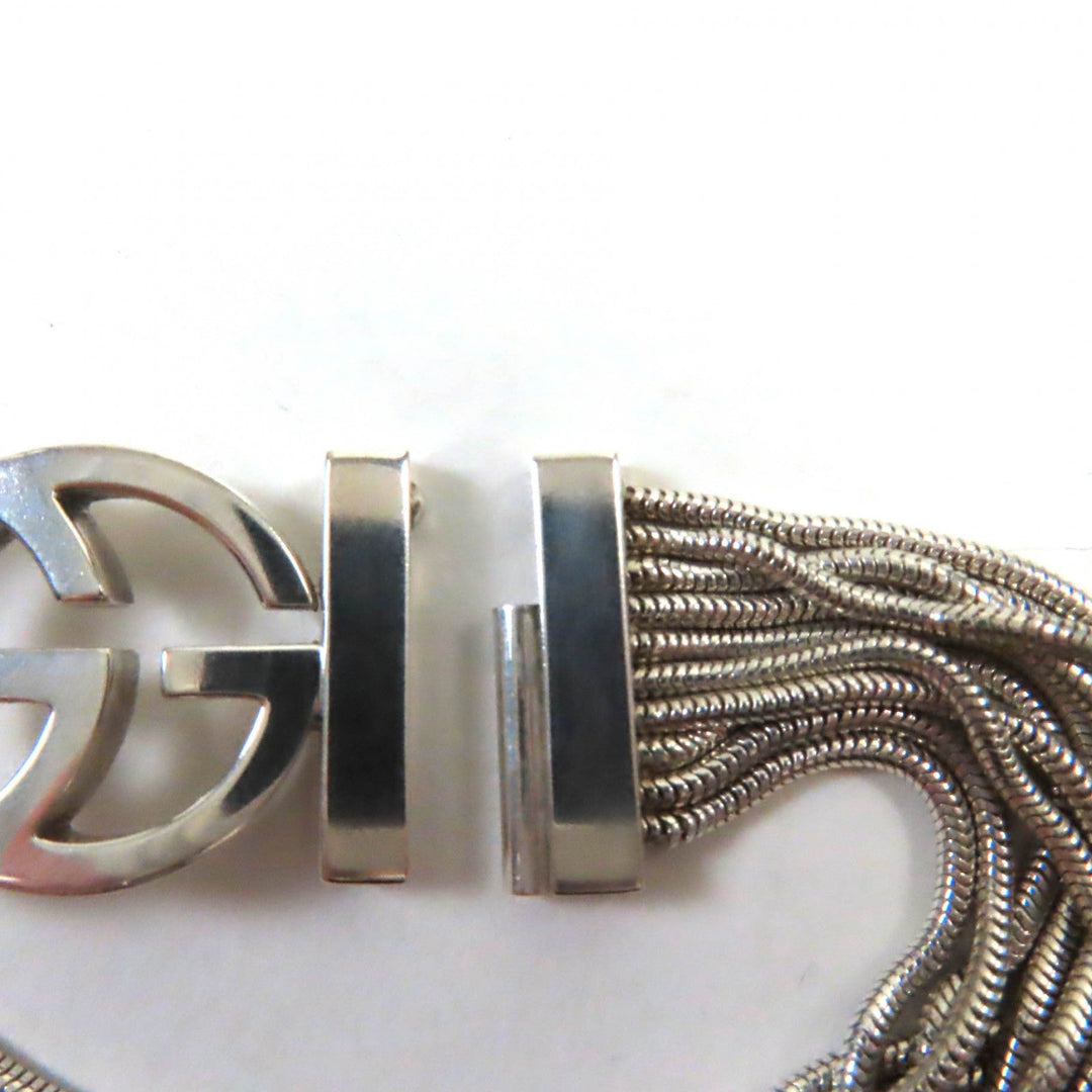 GUCCI bracelet Main�FSV925 Silver Women Used Authentic
