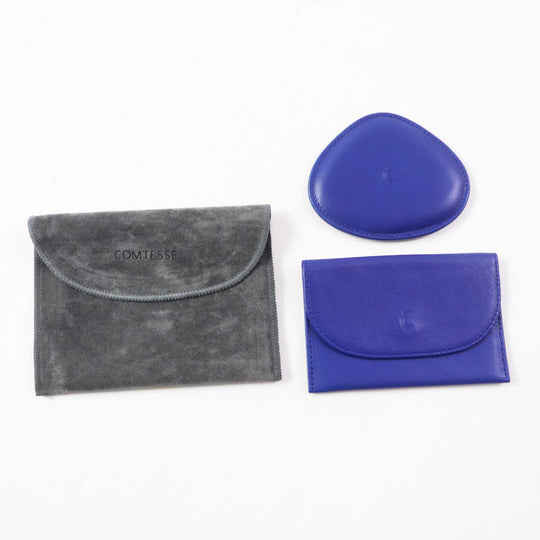 COMTESSE Handbag Horsehair Leather blue Women Used Authentic