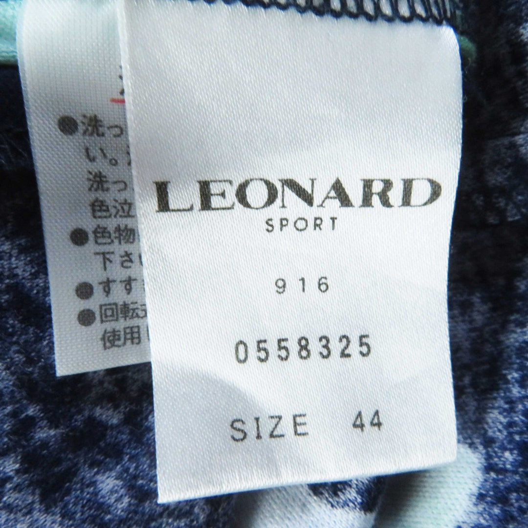 LEONARD SPORT Cut 0558325 Outer material: 100% cotton Navy multi Women 44 Used Authentic