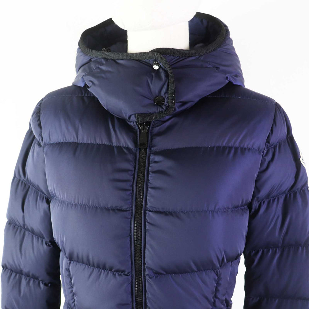 MONCLER Down jacket Outer: 100% nylon, Lining: 100% nylon, Part: 100% nylon, Filling: 90% down, Filling: 10% feather Navy BETULA Women zero size Used Authentic
