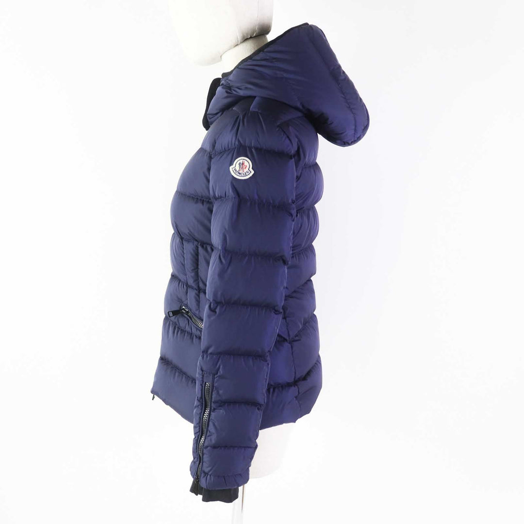 MONCLER Down jacket Outer: 100% nylon, Lining: 100% nylon, Part: 100% nylon, Filling: 90% down, Filling: 10% feather Navy BETULA Women zero size Used Authentic