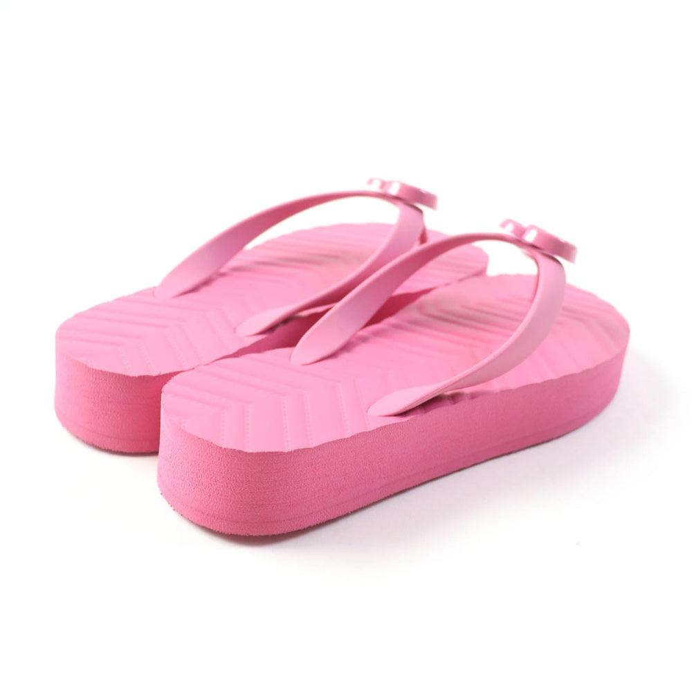 GUCCI Beach sandal 655463 Main: Rubber pink Women 38 Used Authentic