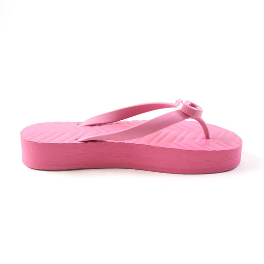 GUCCI Beach sandal 655463 Main: Rubber pink Women 38 Used Authentic