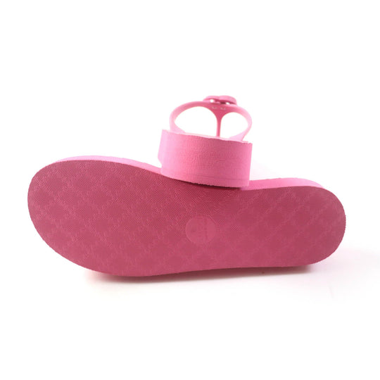 GUCCI Beach sandal 655463 Main: Rubber pink Women 38 Used Authentic