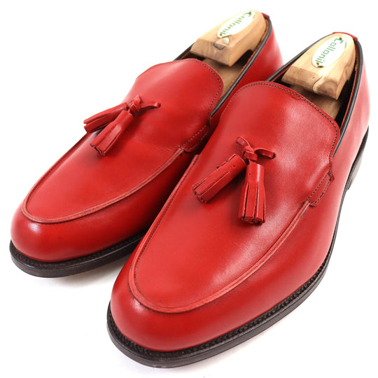Tricker's loafers Main: Leather Red mens 7 Used Authentic