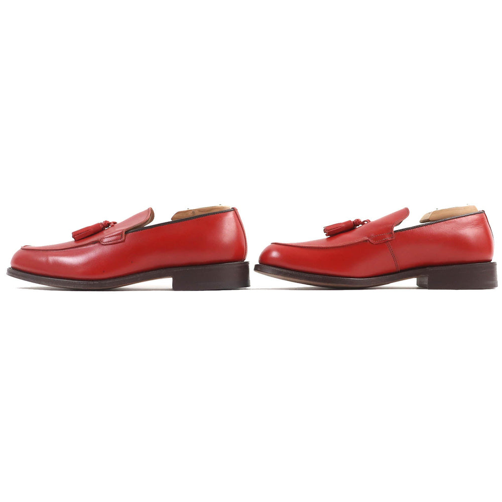 Tricker's loafers Main: Leather Red mens 7 Used Authentic
