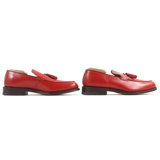 Tricker's loafers Main: Leather Red mens 7 Used Authentic