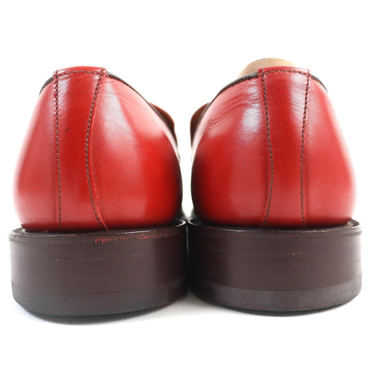 Tricker's loafers Main: Leather Red mens 7 Used Authentic