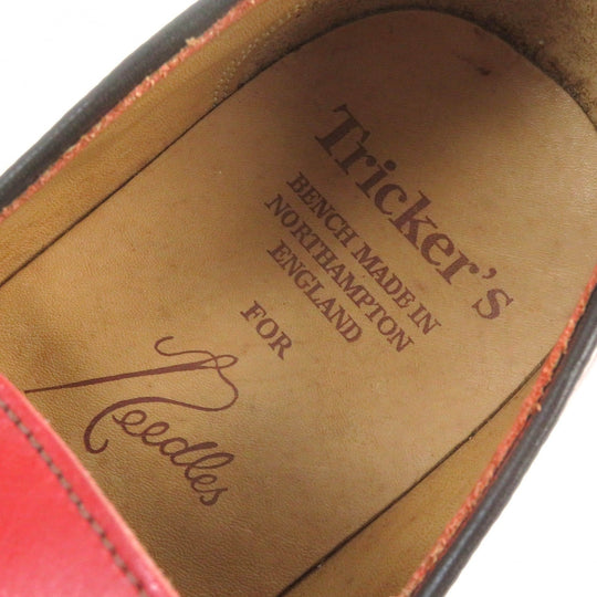 Tricker's loafers Main: Leather Red mens 7 Used Authentic