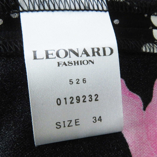 LEONARD FASHION setup 0122211 0129232 Outer: 65% acetate, Outer: 35% polyester, Lining: 100% polyester, Outer: 65% acetate, Outer: 35% polyester black multi Women 34 (Top), 36 (Bottom) Used Authentic