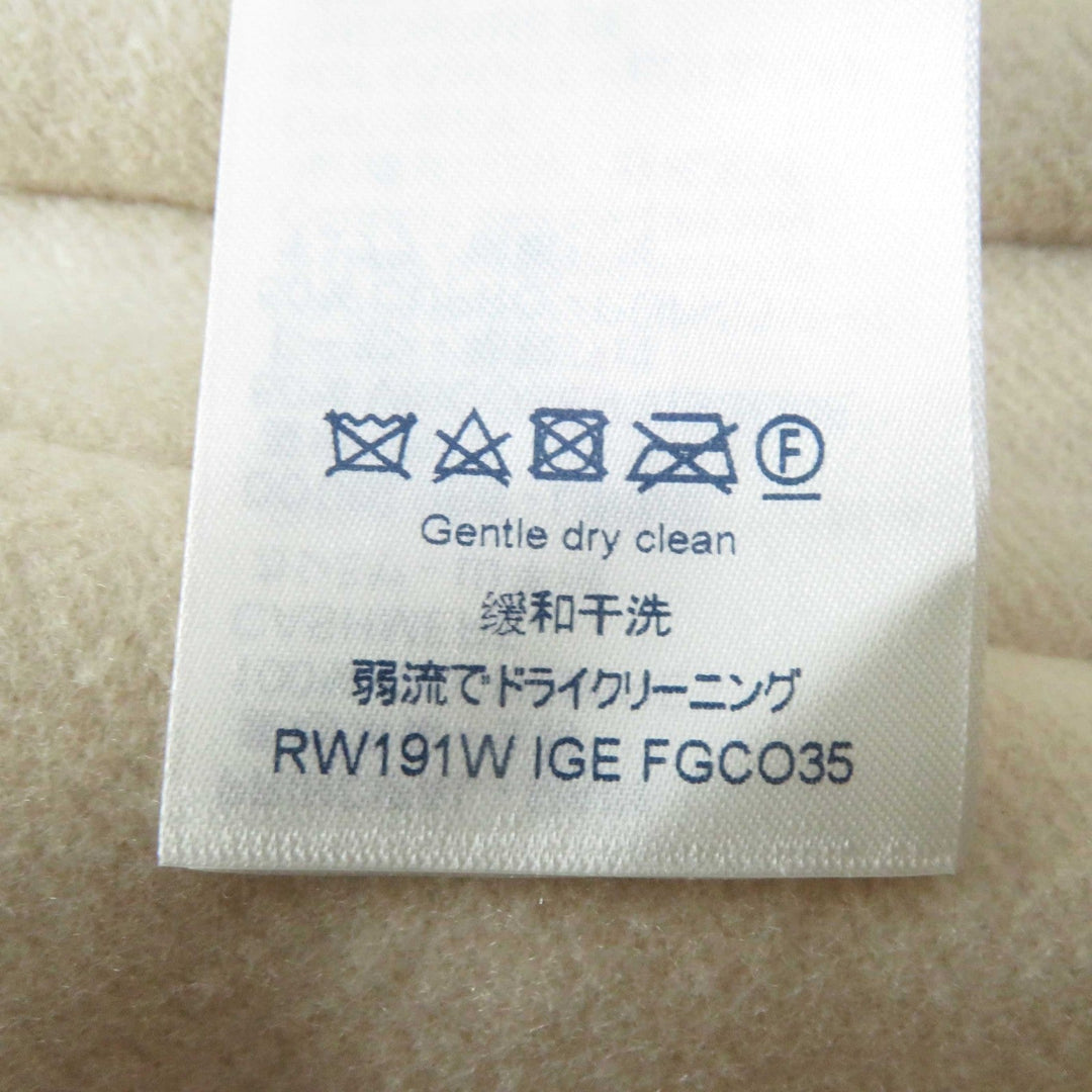 LOUIS VUITTON coat 1A4YSZ Outer: 100% cashmere, Lining: 50% rayon, Lining: 50% cupra, Part: 100% polyester, Part: lamb leather light beige Women 40 Used Authentic