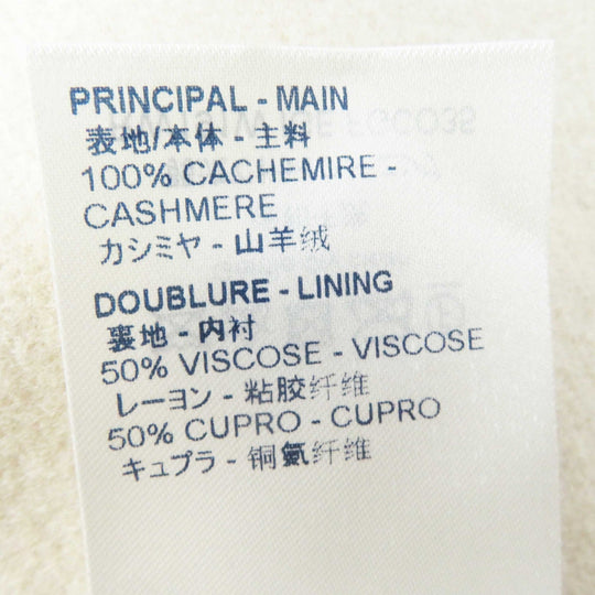 LOUIS VUITTON coat 1A4YSZ Outer: 100% cashmere, Lining: 50% rayon, Lining: 50% cupra, Part: 100% polyester, Part: lamb leather light beige Women 40 Used Authentic
