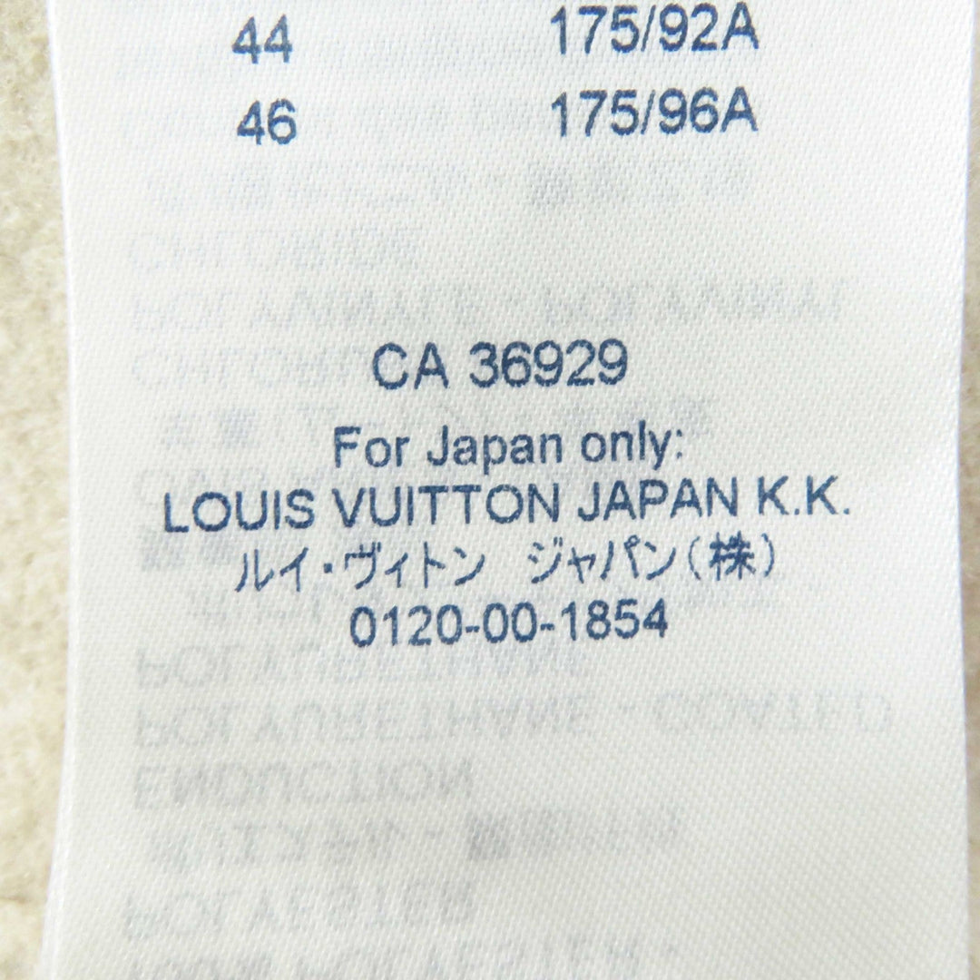 LOUIS VUITTON coat 1A4YSZ Outer: 100% cashmere, Lining: 50% rayon, Lining: 50% cupra, Part: 100% polyester, Part: lamb leather light beige Women 40 Used Authentic