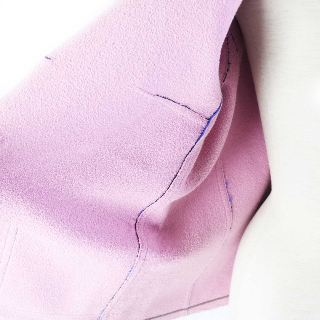 CHANEL Jacket P45867 Outer: 50% polyester, Outer: 38% cotton, Outer: 12% nylon, Lining: 83% cotton, Lining: 15% nylon, : 2% polyurethane Blue pink Women 40 Used Authentic