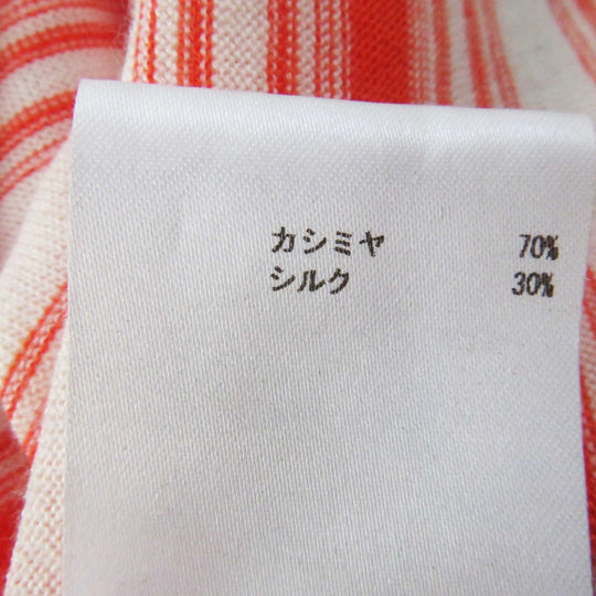 JIL SANDER ensemble JSCO754026 JSCO754027 Main: 70% cashmere, Main: 30% silk Orange white Women 34 Used Authentic
