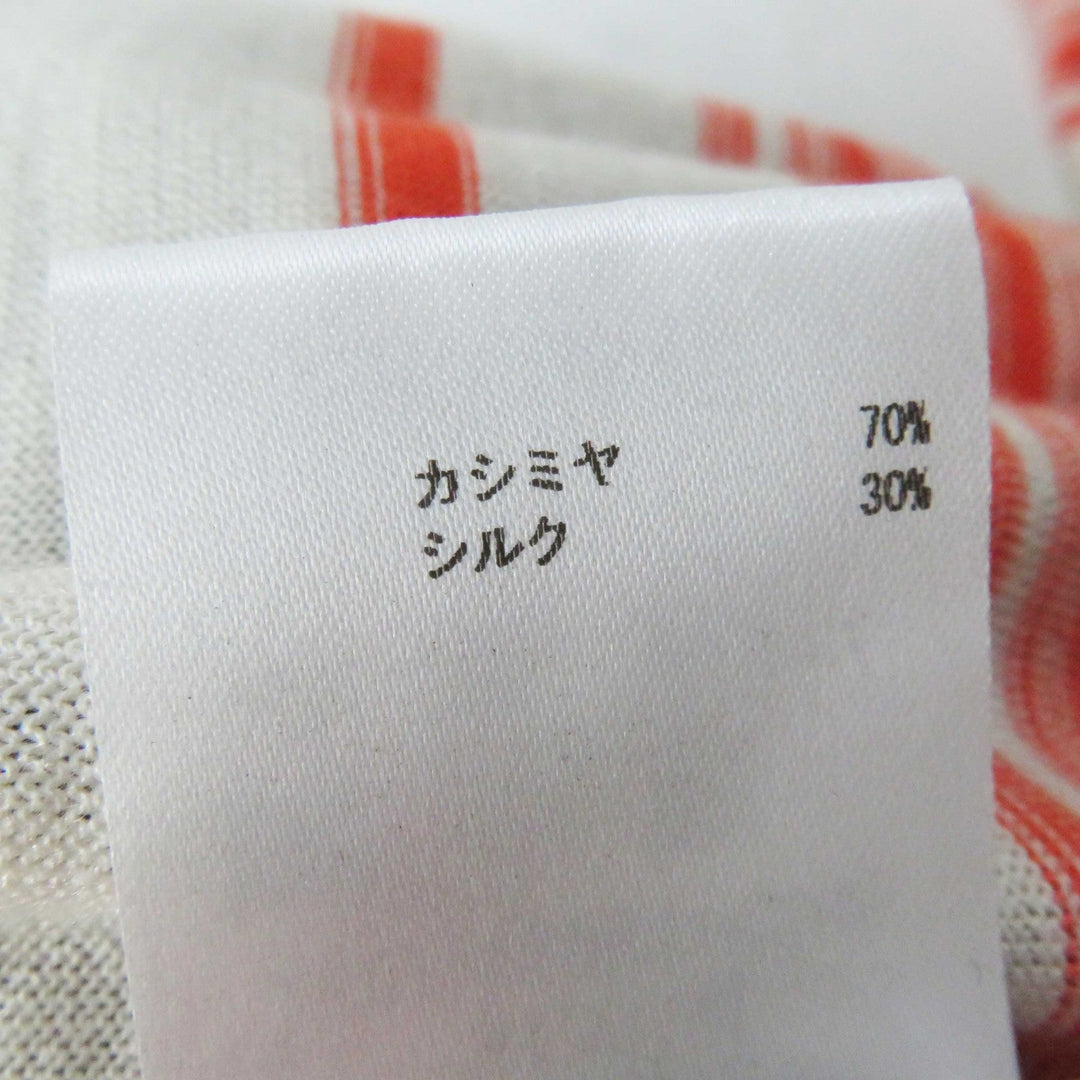 JIL SANDER ensemble JSCO754026 JSCO754027 Main: 70% cashmere, Main: 30% silk Orange white Women 34 Used Authentic