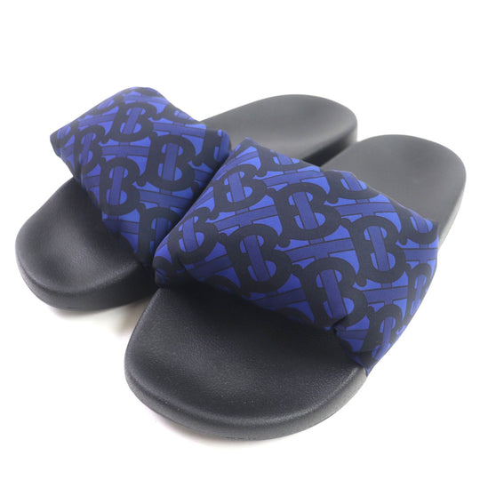 BURBERRY Sandals Nylon Navy black TB monogram mens 41 Used Authentic