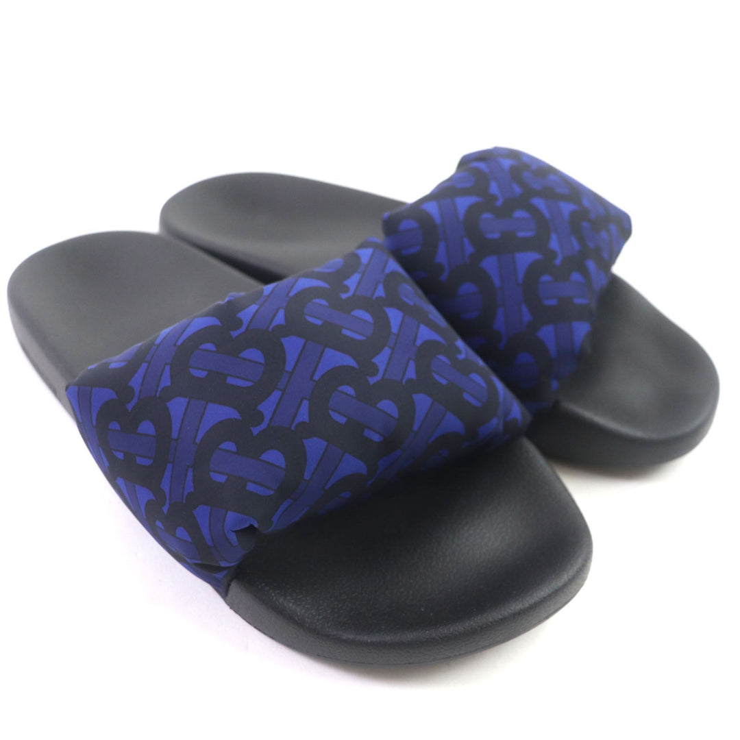BURBERRY Sandals Nylon Navy black TB monogram mens 41 Used Authentic
