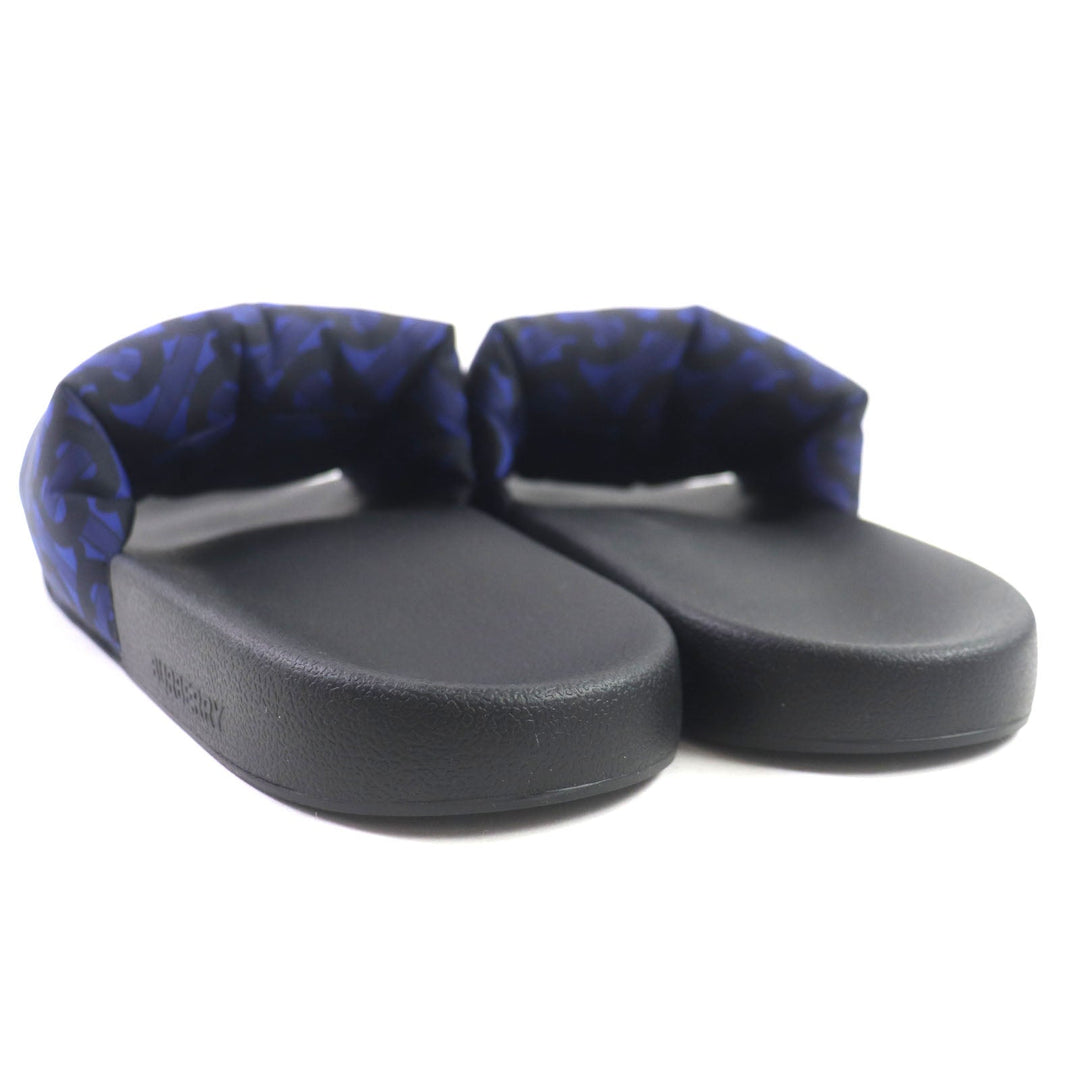 BURBERRY Sandals Nylon Navy black TB monogram mens 41 Used Authentic