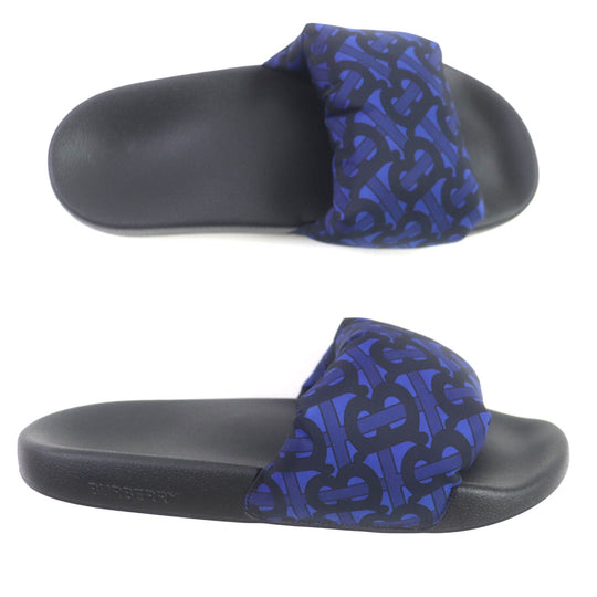 BURBERRY Sandals Nylon Navy black TB monogram mens 41 Used Authentic