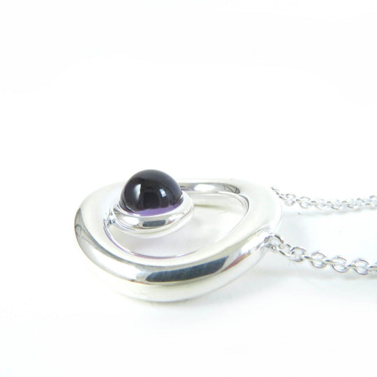 Christofle Necklace Main: SV925, Part: Amethyst Silver purple Idol de Christofle Women Used Authentic