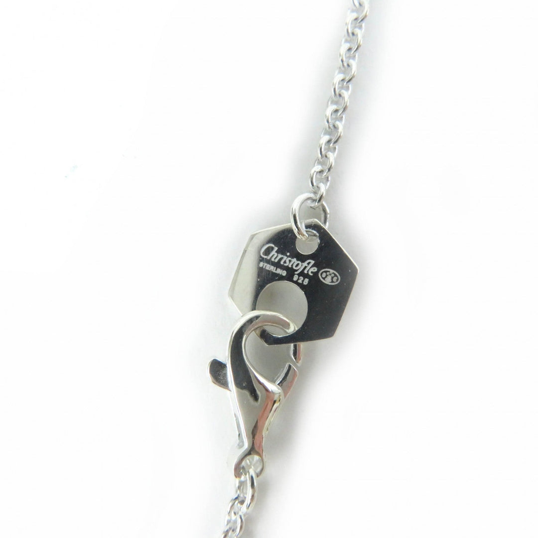 Christofle Necklace Main: SV925, Part: Amethyst Silver purple Idol de Christofle Women Used Authentic