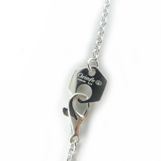 Christofle Necklace Main: SV925, Part: Amethyst Silver purple Idol de Christofle Women Used Authentic