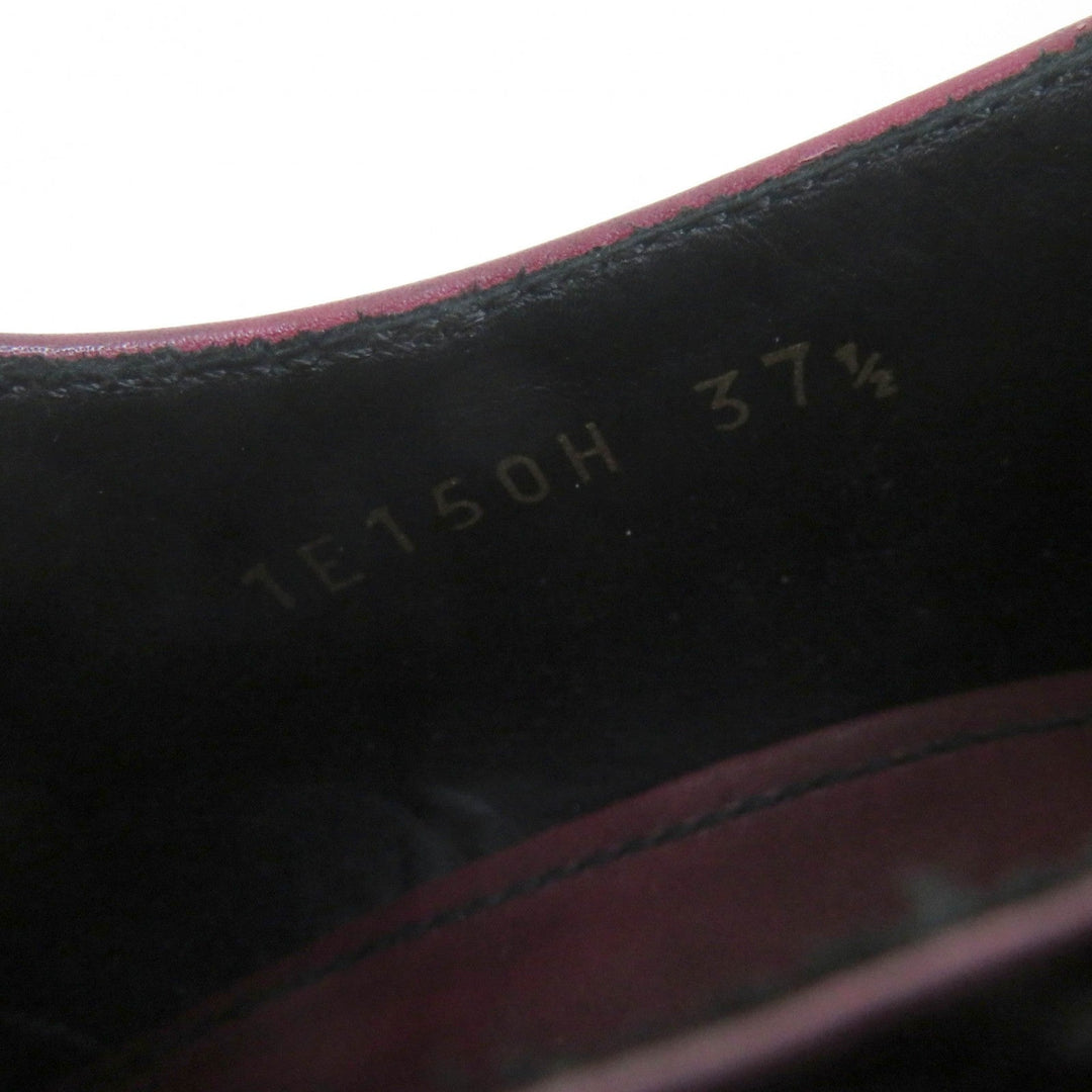 PRADA Leather shoes 1E150H Main: Leather Bordeaux Black Women 37 1/2 Used Authentic