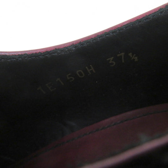 PRADA Leather shoes 1E150H Main: Leather Bordeaux Black Women 37 1/2 Used Authentic