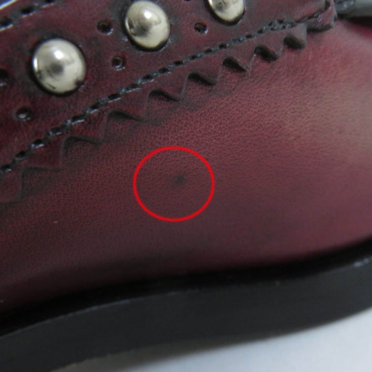 PRADA Leather shoes 1E150H Main: Leather Bordeaux Black Women 37 1/2 Used Authentic