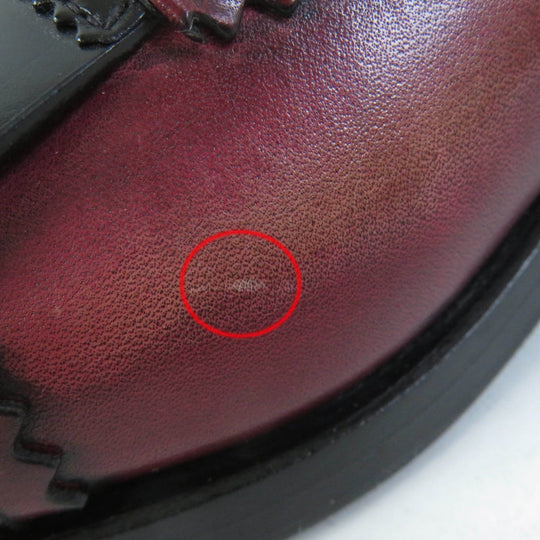 PRADA Leather shoes 1E150H Main: Leather Bordeaux Black Women 37 1/2 Used Authentic