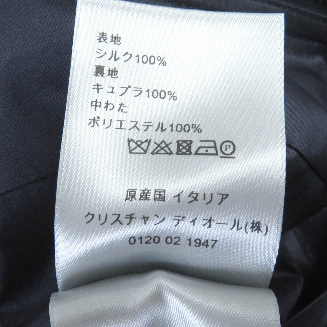 Dior HOMME Bomber jacket 033C401A4805 Outer: 100% silk, Lining: 100% cupra, Filling: 100% polyester Navy Air Dior Bomber Jacket mens 44 Used Authentic
