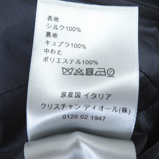 Dior HOMME Bomber jacket 033C401A4805 Outer: 100% silk, Lining: 100% cupra, Filling: 100% polyester Navy Air Dior Bomber Jacket mens 44 Used Authentic