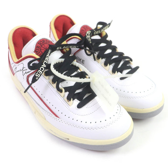NIKE Low cut sneakers DJ4375-106 Main: Leather White black AIR JORDAN 2 RETRO LOW SP mens 25 Used Authentic