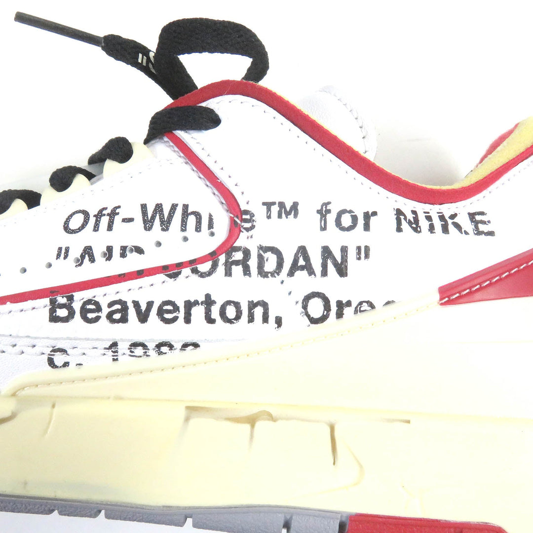 NIKE Low cut sneakers DJ4375-106 Main: Leather White black AIR JORDAN 2 RETRO LOW SP mens 25 Used Authentic