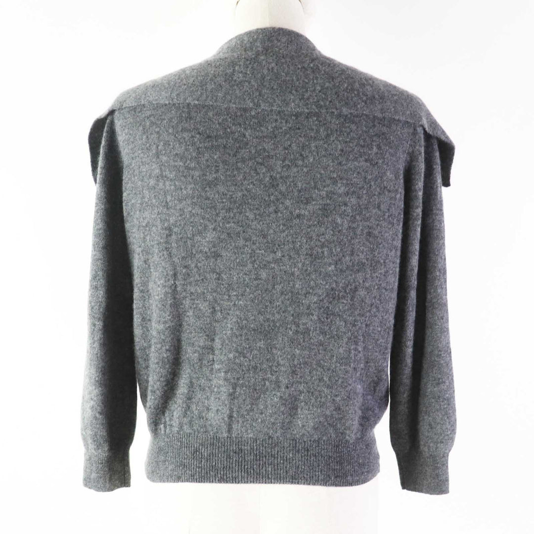 Christian Dior knit 354S48AM053 Main: 100% cashmere Charcoal gray Women 42 Used Authentic