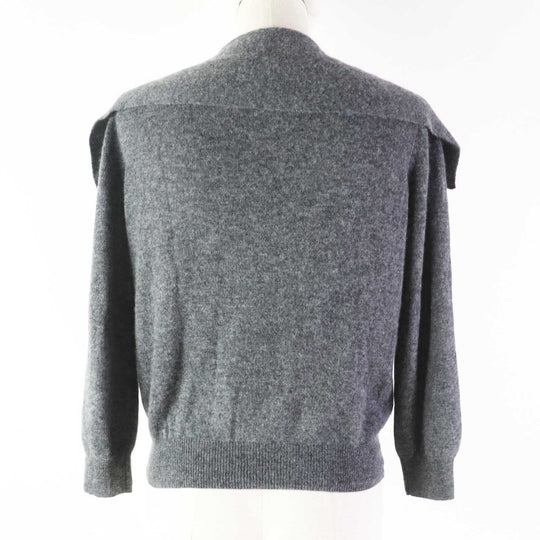 Christian Dior knit 354S48AM053 Main: 100% cashmere Charcoal gray Women 42 Used Authentic