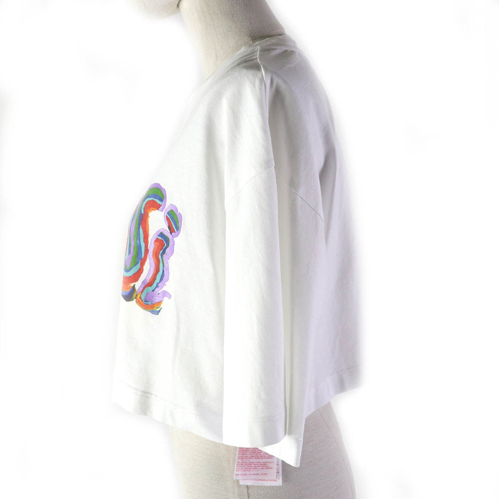 MARNI Short sleeve T-shirt Main: 100% cotton White multicolor Women 38 Used Authentic