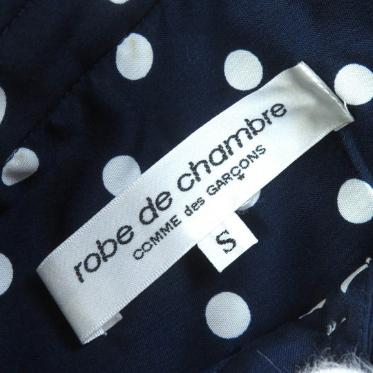 COMME des GARCONS blouse RM-B017 Main: 100% polyester Navy white Women S Used Authentic