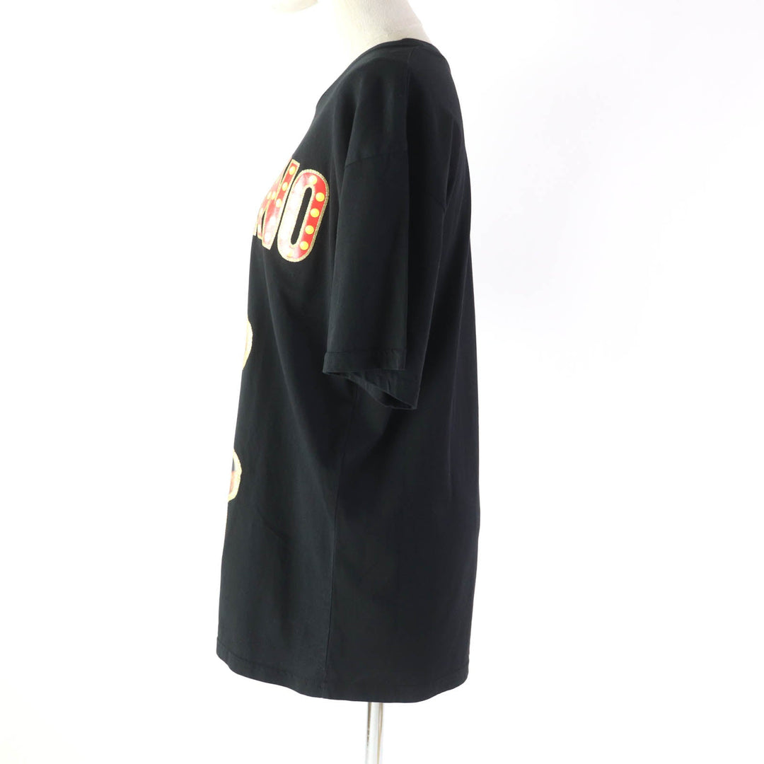 MOSCHINO Short sleeve T-shirt 191E A07020540 Main: 100% cotton black Women XS Used Authentic