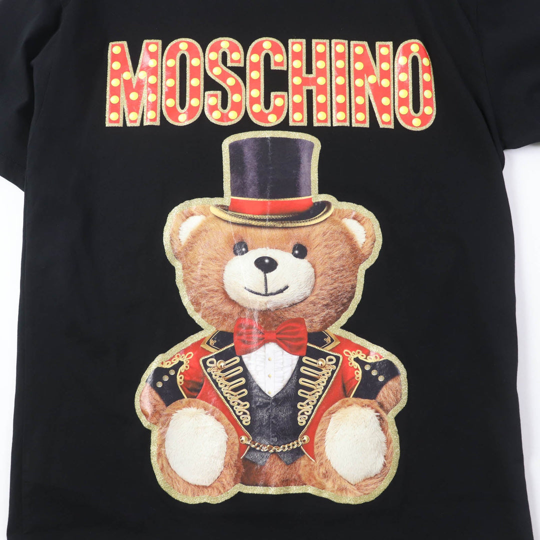 MOSCHINO Short sleeve T-shirt 191E A07020540 Main: 100% cotton black Women XS Used Authentic