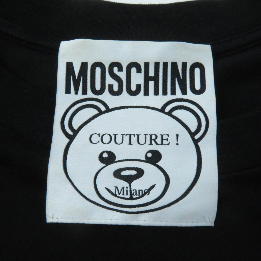 MOSCHINO Short sleeve T-shirt 191E A07020540 Main: 100% cotton black Women XS Used Authentic