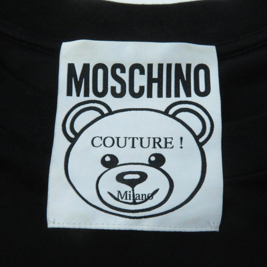 MOSCHINO Short sleeve T-shirt 191E A07020540 Main: 100% cotton black Women XS Used Authentic