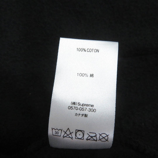 Supreme Hoodie Main: 100% cotton black World Famous Zip Up Hooded Sweatshirt mens M Used Authentic