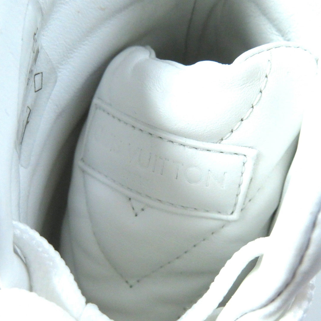 LOUIS VUITTON High cut sneakers Main: Leather white Stellar Line Women 37.5 Used Authentic